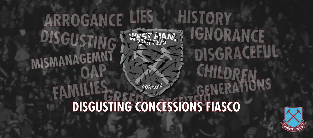 Disgusting Concessions Fiasco by West Ham United